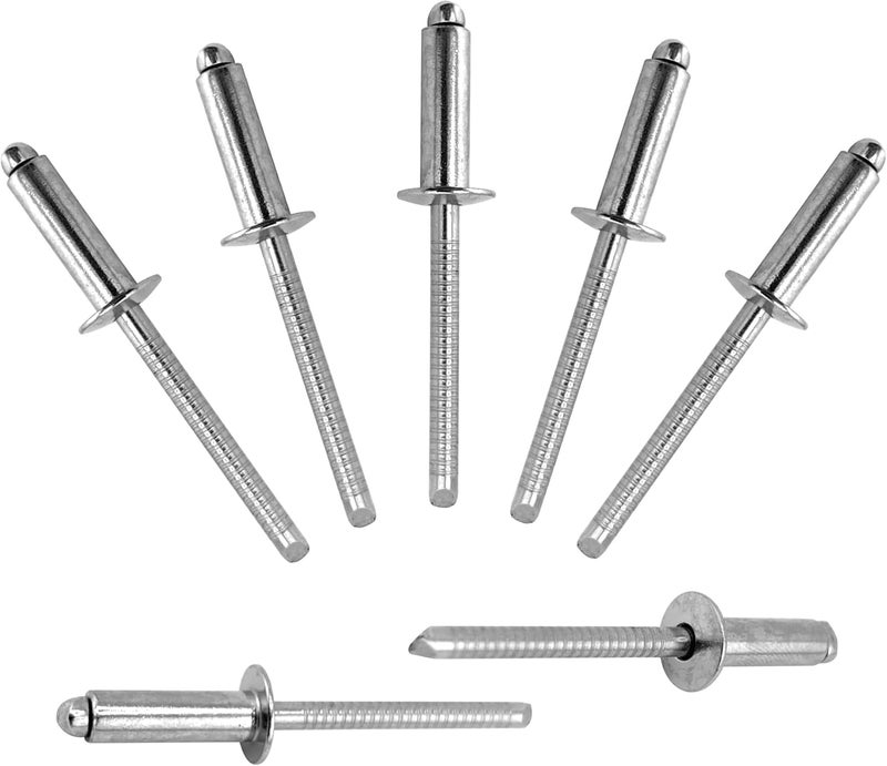 ALLCLEAN 80 Pcs 3/16"x5/8" Stainless Steel Blind Pro Rivets,4.8 x 16mm Pop Rivets,Stainless Steel Grip and Stainless Steel Mandrel - Image 1